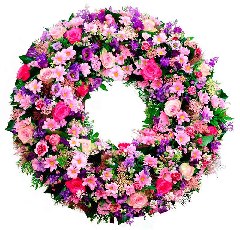 Corona de Flores Para Tanatorios - Envío Urgente y Gratuito